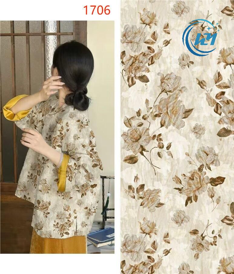 Cupro Viscose Printing Fabric 80gsm fashion skin friendly breathable environmental protection fabric