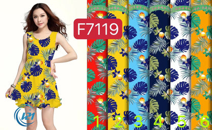 100% Rayon Printing Fabric for T-shirt and Dress